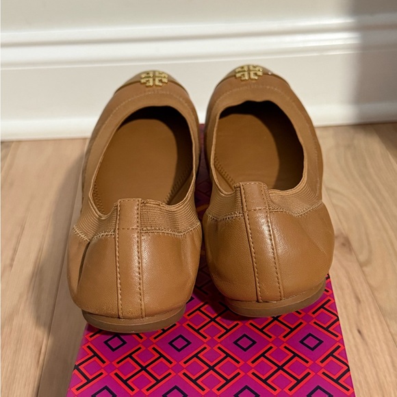 Tory Burch Jolie Ballet Flats Tan Size 9 - Picture 3 of 4